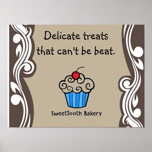Poster Sweet Cupcake (Devant)