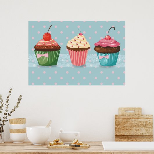 Poster Sweet Cupcake (Cuisine)
