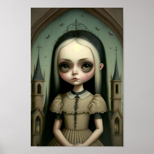 Poster Sweet & Déplaisant Gothic Girl Art (Devant)