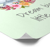 Poster Sweet Dream Grosse Watercolor Nursery (Coin)