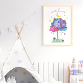 Poster Sweet Dreams Aquarelle Dormir les oiseaux