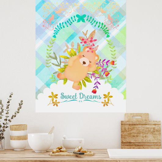 Poster Sweet Dreams Bear (Cuisine)