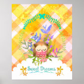 Poster Sweet Dreams Owl. (Devant)