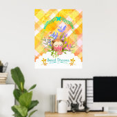 Poster Sweet Dreams Owl. (Bureau à domicile)
