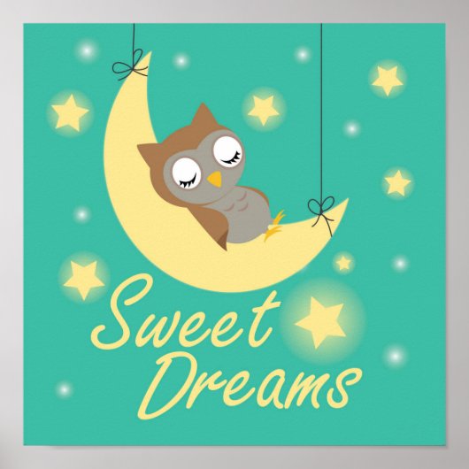 Poster Sweet Dreams souhaite un design. (Devant)