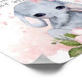 Poster Sweet Elephant Baby Shower Welcome Sign (Coin)