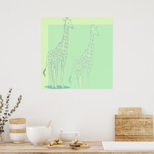 Poster Sweet Giraffe (Cuisine)