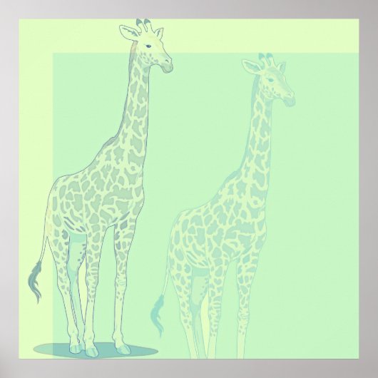 Poster Sweet Giraffe (Devant)
