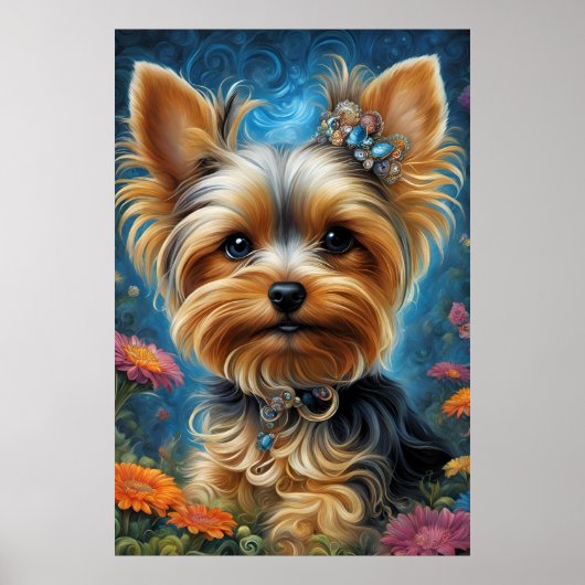 Poster Sweet Girl Yorkie (Devant)