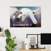 Poster Sweet Kitty Dans Lit Plaid (Bureau à domicile)