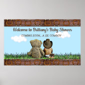 Poster Sweet Lil Ethnic Baby Cowboy et Teddy Bear (Devant)