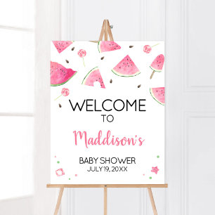Poster Sweet Little Baby Watermelon Baby shower Bienvenue