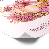 Poster Sweet Little Citrouille Fall Farm Pink Diaper Raff (Coin)