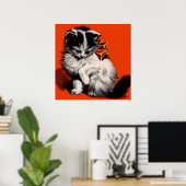 Poster sweet little kitten (Bureau à domicile)
