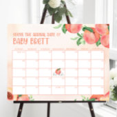 Poster Sweet Little Peach Devinez le calendrier de la dat