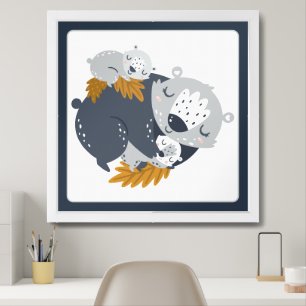 Poster Sweet Maman et Bébé Animaux