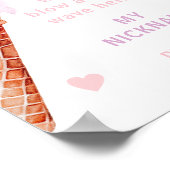 Poster Sweet One 1er anniversaire de fête photo jalon (Coin)