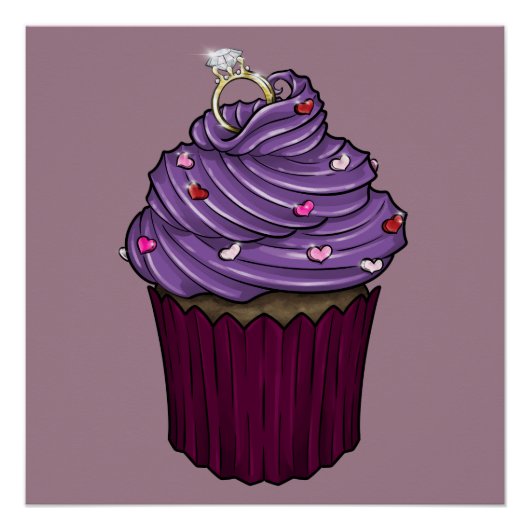 Poster Sweet Proposition Cupcake (Devant)