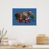 Poster Sweet Santa Claus Elephant (Cuisine)