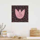 Poster Sweet Simple Tulip Motif rose - Toutes les directi (Cuisine)
