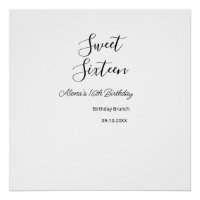 Sweet sixteen anniversaire brunch 16e anniversaire