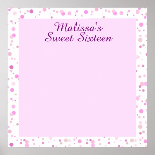 Poster Sweet sixteen, Bat mitzvah Connexion Bureau (Devant)