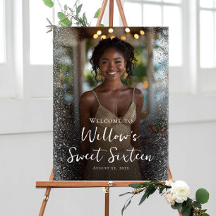 Poster Sweet sixteen photo bienvenue