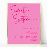 Sweet sixteen rose 16ème anniversaire Bienvenue
