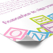 Poster Sweet Time Capsule Blocks First Birthday Keepsake  (Coin)