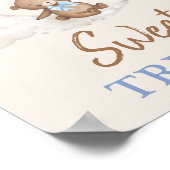 Poster Sweet Traitements Lune Teddy Bear Bleu Brown Ballo (Coin)