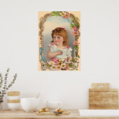 Poster Sweet Vintage fille (Cuisine)