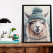 Poster Sweet Winter Alpaca, coutume