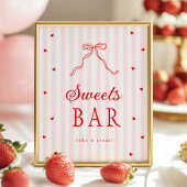 Poster Sweetheart Baby Shower Sweets Sign
