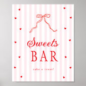 Poster Sweetheart Baby Shower Sweets Sign (Devant)