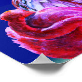 Poster Sweets Dreams Flamants roses tropicaux et Pleine l (Coin)