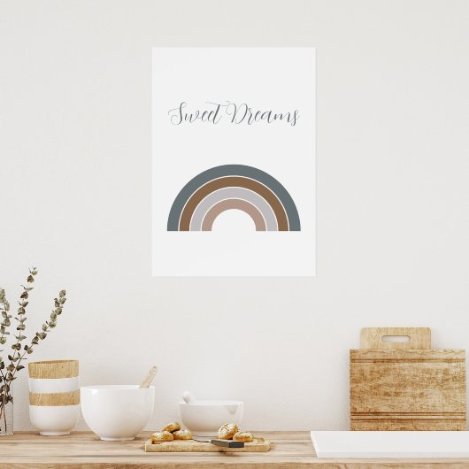 Poster Sweets Dreams Rainbow Rosewood et Lavender (Cuisine)