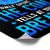 Poster Swimmer Swim Respiration Papillon nage Coach (Coin)