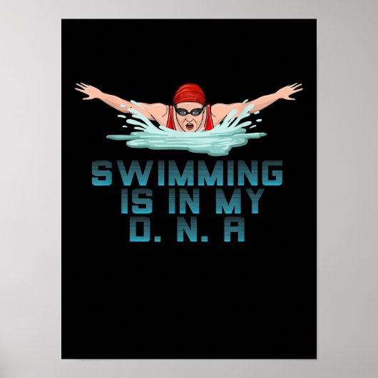 Poster Swimming Is (Devant)