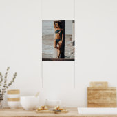 Poster Swimsuit Model At The Beach (Cuisine)