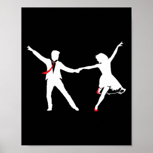 Poster Swing Dance Couple - École de danse Swing Dance Sw