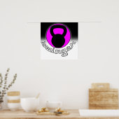 Poster "Swinger" Kettlebell Fitness (Cuisine)