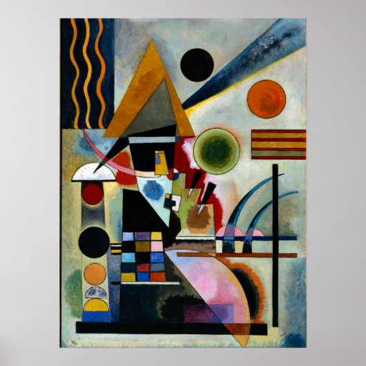 Poster Swinging, célèbre peinture de Kandinsky, (Devant)