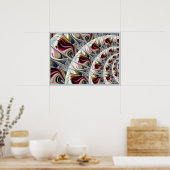 Poster Swirling Painterly Pattern (Cuisine)