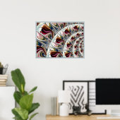 Poster Swirling Painterly Pattern (Bureau à domicile)