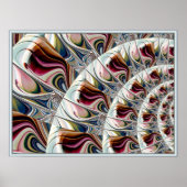 Poster Swirling Painterly Pattern (Devant)