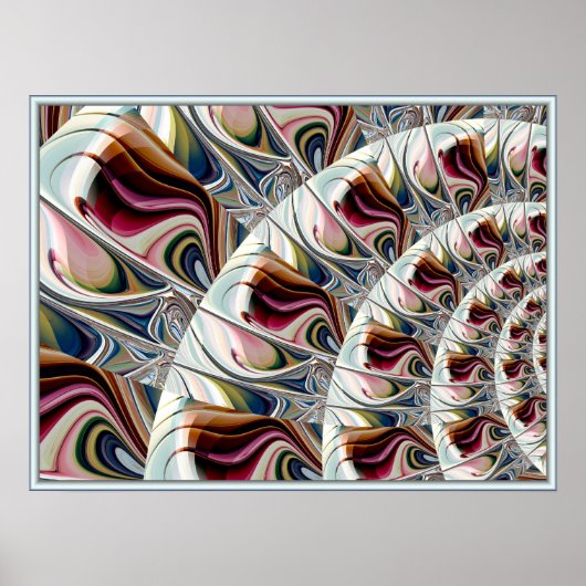 Poster Swirling Painterly Pattern (Devant)