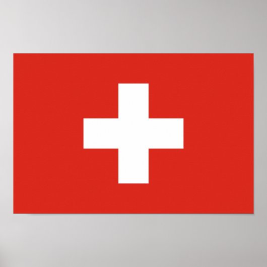 Poster Switzerland Flag (Devant)