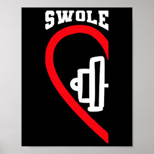 Poster Swole Mates Cute Workout Ensemble de couples de la