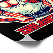 Poster Swoleunists Unite Funny Communist Gym Bodybuilder (Coin)