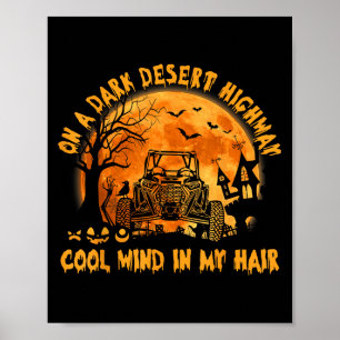 Poster Sxs Utv Dark Desert Highway Cool Mind Halloween Ri